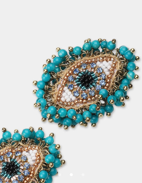 Milos Earrings - Turquoise