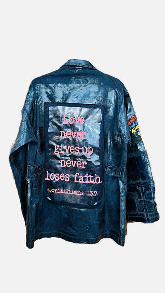 MIDNIGHT BLUE STAR JACKET