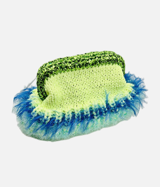 Bag Clutch Fluffy Lime