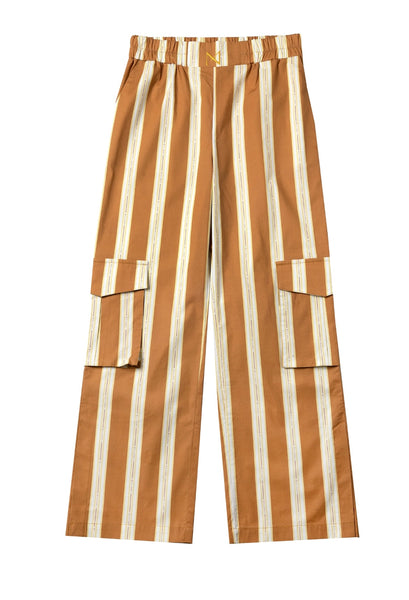 Emerald Brown Stripes Pants