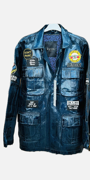 MIDNIGHT BLUE STAR JACKET