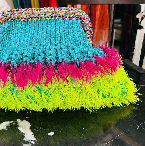 Bag Clutch Fluffy - Multicolor