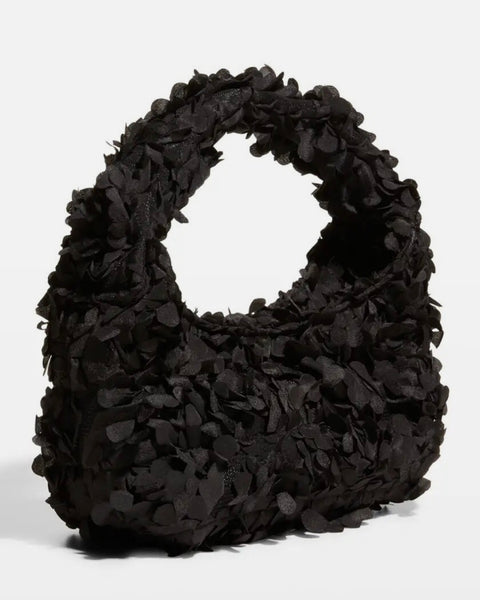 The Mini Hobo Bloom Flower - Black