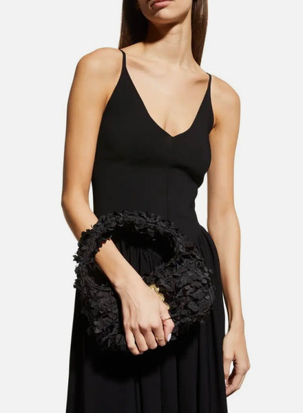 The Mini Hobo Bloom Flower - Black