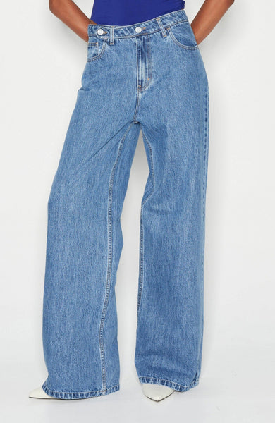 DENIM CREW TROUSERS - BLUE