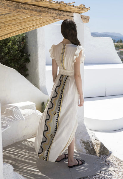 “Kythnos” Embroidered Dress