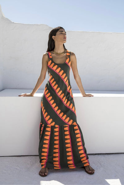 “Aelita” Embroidered Dress