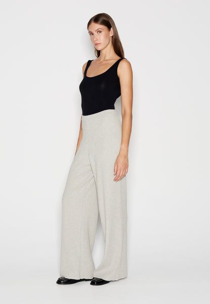 TAGLINES KNITTED TROUSERS - GREY