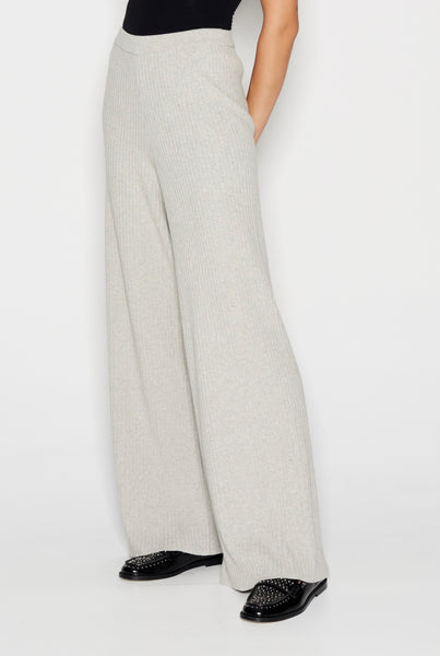 TAGLINES KNITTED TROUSERS - GREY