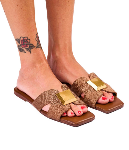 Sandal Glam - Tabac