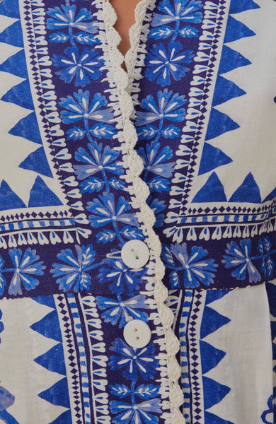 Off-White Flora Tapestry Lenzing™ Ecovero™ Euroflax™ Maxi Dress