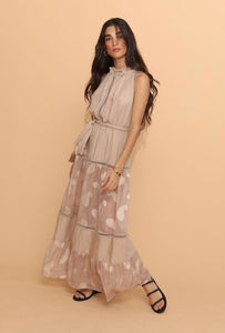 “Dylos” Linen Dress - Beige