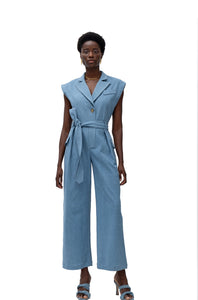 Apu Light Blue Denim Jumpsuit