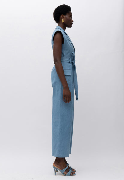 Apu Light Blue Denim Jumpsuit