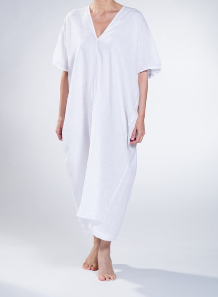 KAFTAN TRIGONO BIR LINEN GAUZE - WHITE