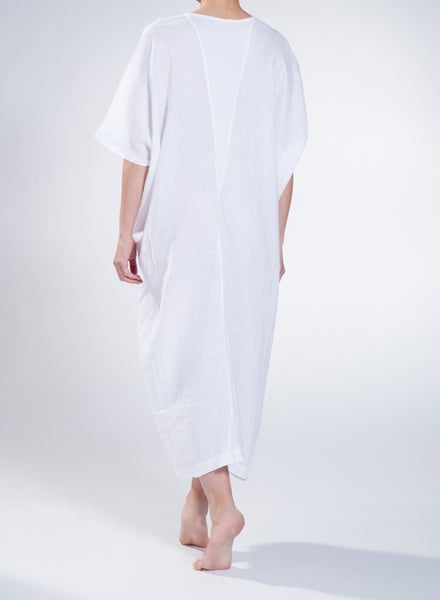 KAFTAN TRIGONO BIR LINEN GAUZE - WHITE