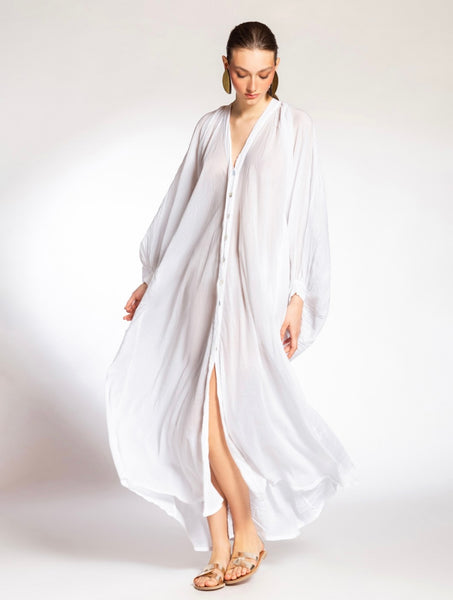 DRESS EXTRAVAGANT L.S. MAXI VOILE