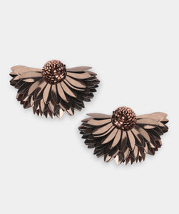 Marigold Earrings - Bronze