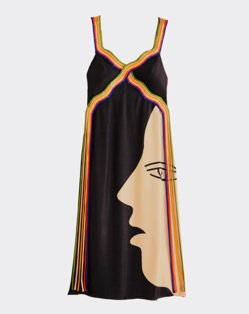 farm rio multicolor surreal sleeveless midi dress The Farm Rio Multicolor Surreal Sleeveless Midi Dress is one of those dresses you'll be getting a slew of compliments about. You know we love a piece that feels like a true