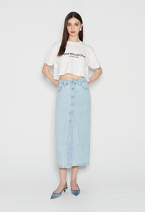 AQUAMARINE DENIM SKIRT