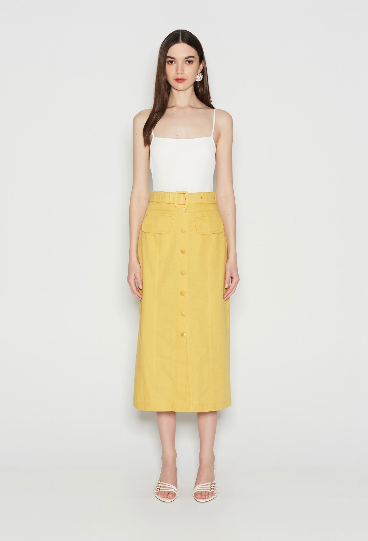 FELICITY SKIRT - OCHRE