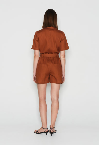 ODYSSEY PLAYSUIT - BROWN