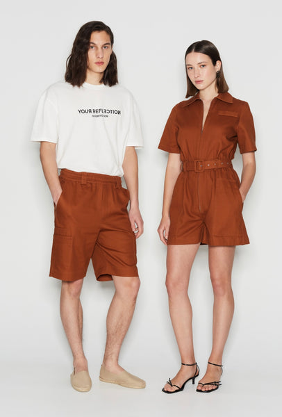 ODYSSEY PLAYSUIT - BROWN