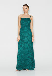 NENA DRESS - TEAL GREEN