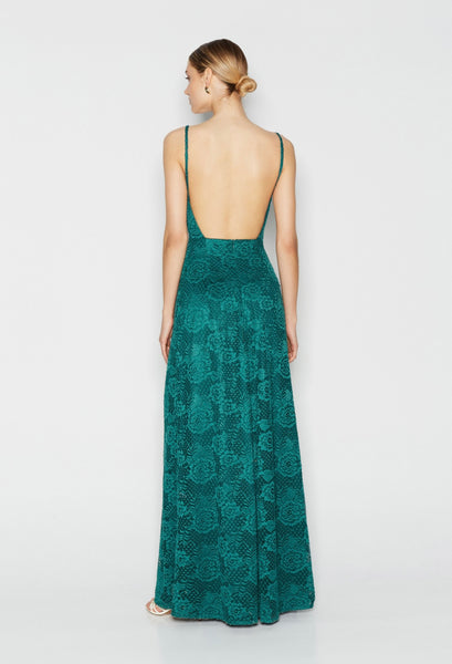 NENA DRESS - TEAL GREEN