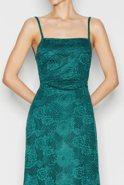 NENA DRESS - TEAL GREEN