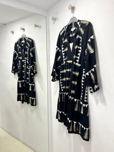 “Sandy” Embroidered Dress - Black