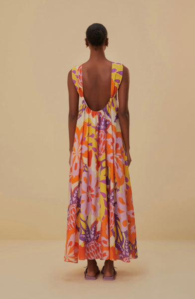 Lee Floral Sleeveless Maxi Dress