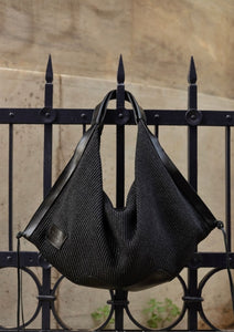 Afetiria Raffia Bag - Black