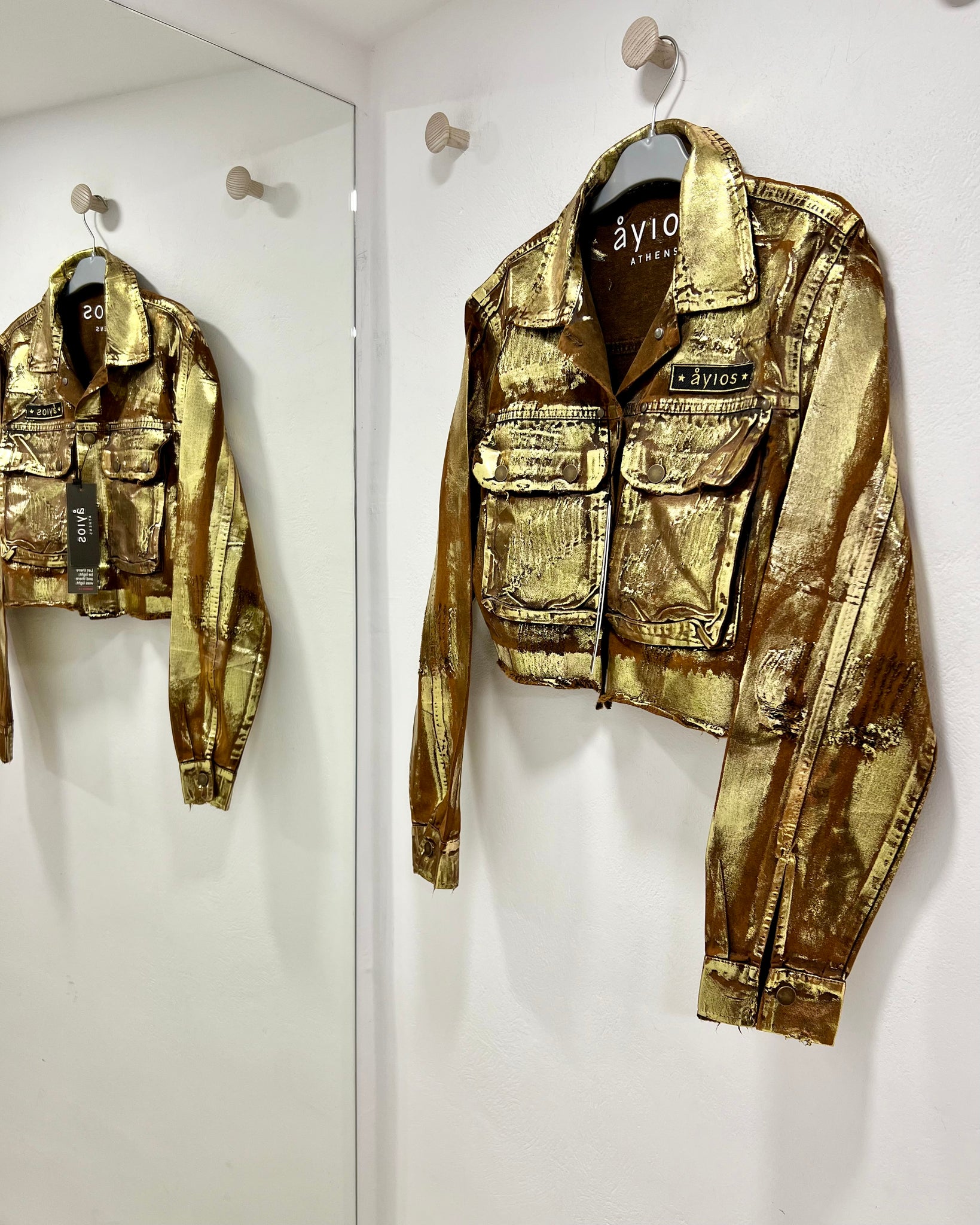 GOLD STAR CROP JACKET