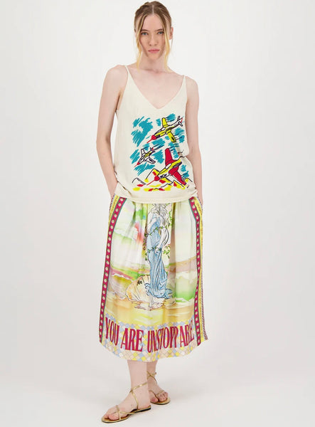 Vanessa Venus Printed Midi Skirt