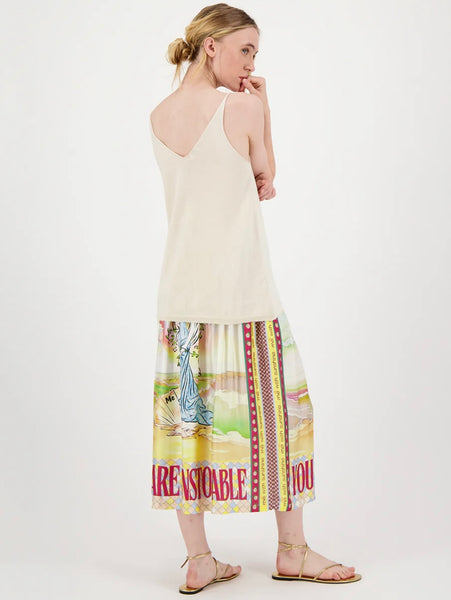 Vanessa Venus Printed Midi Skirt