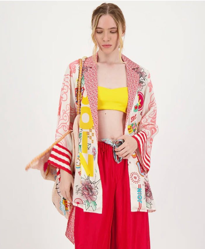 Lucia Lucky Me Kimono Belted Jacket