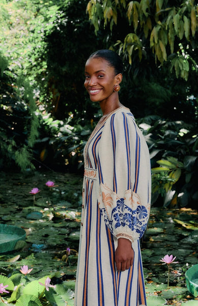 Off-White Pineapple Deco Maxi Dress