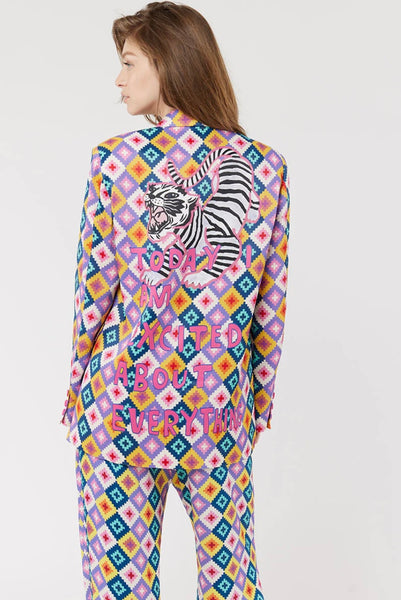 Molly Printed Tiger Blazer