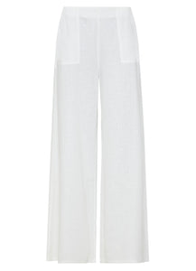 LINEN PANTS WHITE