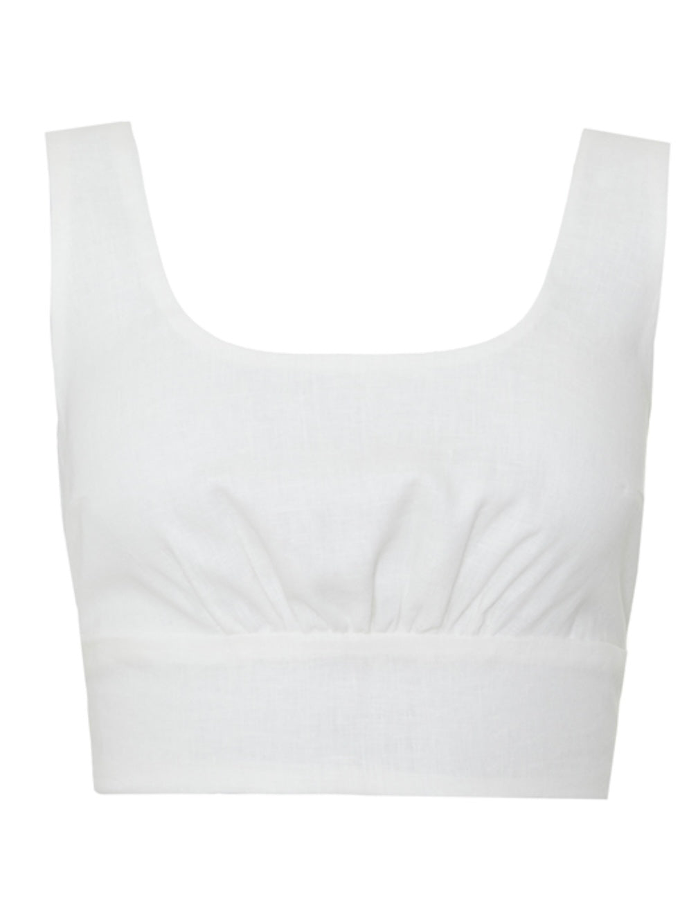 BACK TYE TOP WHITE ONE SIZE