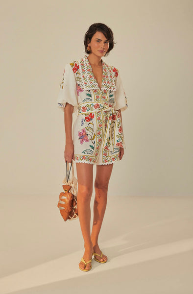 Off-White Floral Insects Romper