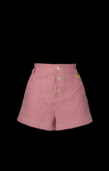 Pituko Red Stripes Shorts