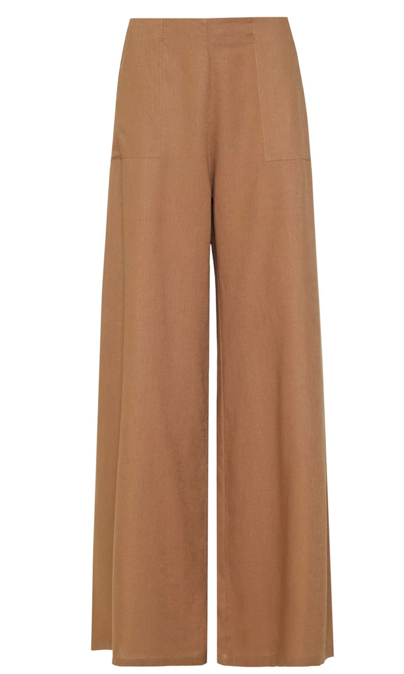 LINEN PANTS TERRACOTTA