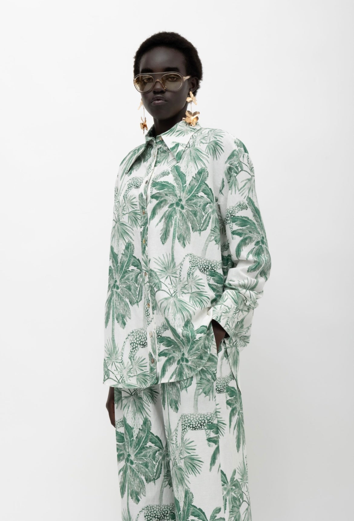 SAFARI TIGER GREEN SHIRT