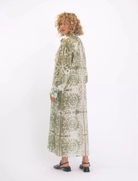 SHAKTI GREEN TIE-DYE DRESS