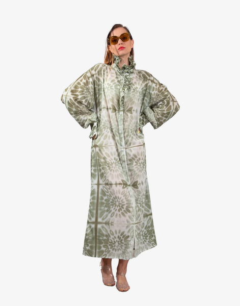 SHAKTI GREEN TIE-DYE DRESS