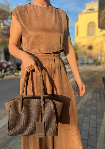 ERIKA CROP TOP - CHOCOLATE