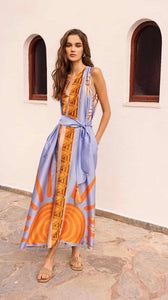 Eirene Satin Maxi Dress