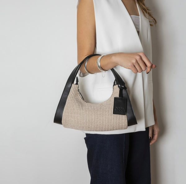 Juliana Raffia Bag - Beige